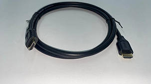 Кабель HDMI-HDMI 1.5 м (позолочені контакти, чорний), фото 1