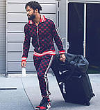 Чоловічий спортивний костюм Gucci B166 рожевий, фото 2
