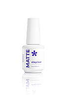 Матовий топ для гель-лаку "StayClean Matte", 15 мл