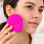 Електронна силіконова щітка для чищення обличчя / Масажна щітка для обличчя / Щітка для очищення шкіри, фото 10