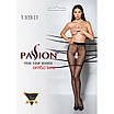 Колготки з відкритим доступом чорні passion tiopen 011 5 20 den з контрастними шортиками Talla, фото 5