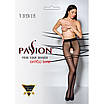 Колготки з відкритим доступом чорні passion tiopen 015 1/2 20 den контрастна подвійна гумка Talla, фото 5
