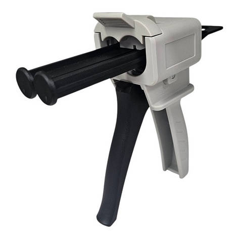 Пістолет (ручний аплікатор) для двокомпонентного клею у картриджах 50 мл (1:1), фото 1