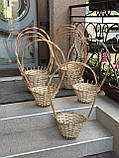 Кошики💐 з лози для флористики💐Арт:30-26, фото 7