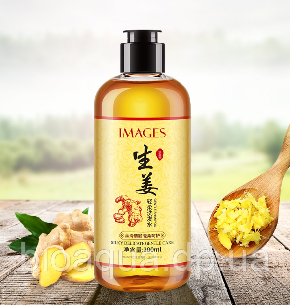 Зміцнюючий шампунь для волосся Images Fresh Moist Silk Smooth Tough Shampoo з імбірем (300гр)