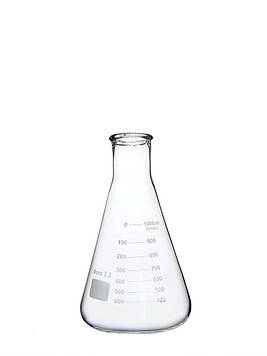 Колба конічна з мітками без шліфа 1000 мл, д. 38, Boro 3.3 Код/Артикул 1121/1000