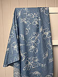 Котон під льон Ескізна квітка  Джинс, фото 6