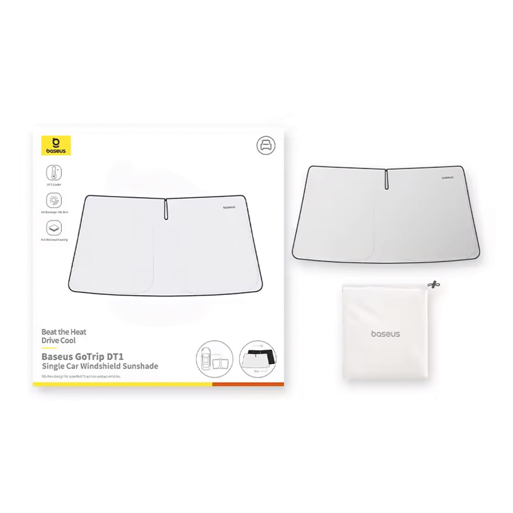 Сонцезахисна шторка для авто Baseus GoTrip DT1 Single Car Windshield Sunshade (C0118200) 1500 x 800 мм