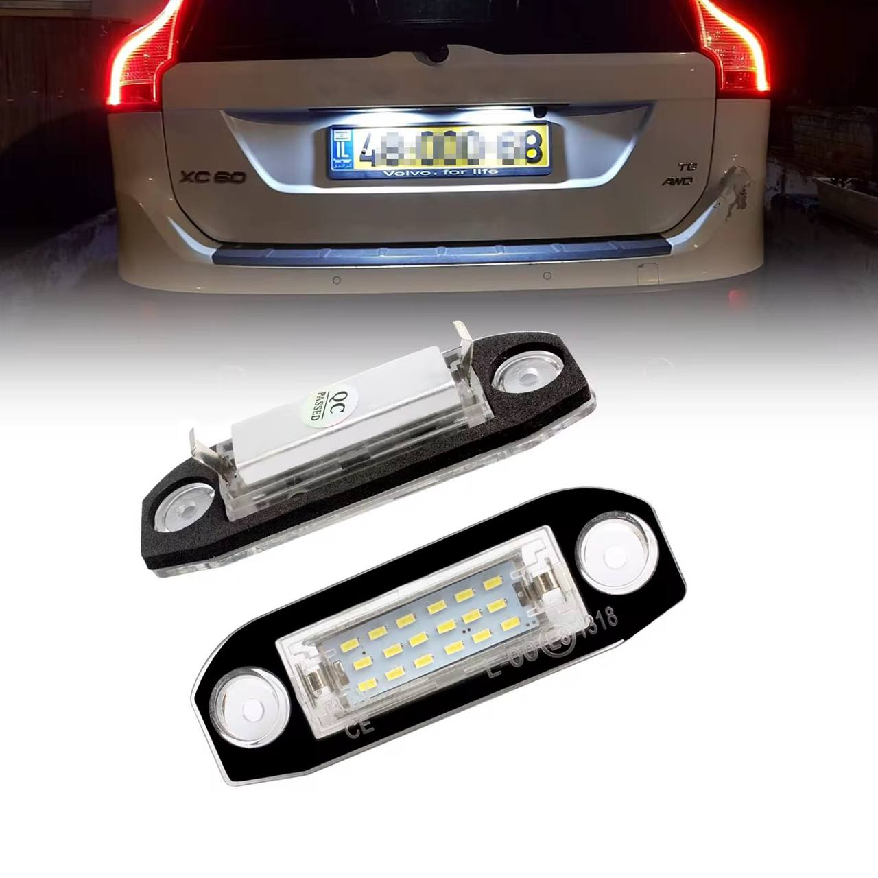 Led підсвітка номера Volvo S40 S60 S80 V50 V60 V70 C30 C70 XC60 XC70 XC90 (комплект 2шт)