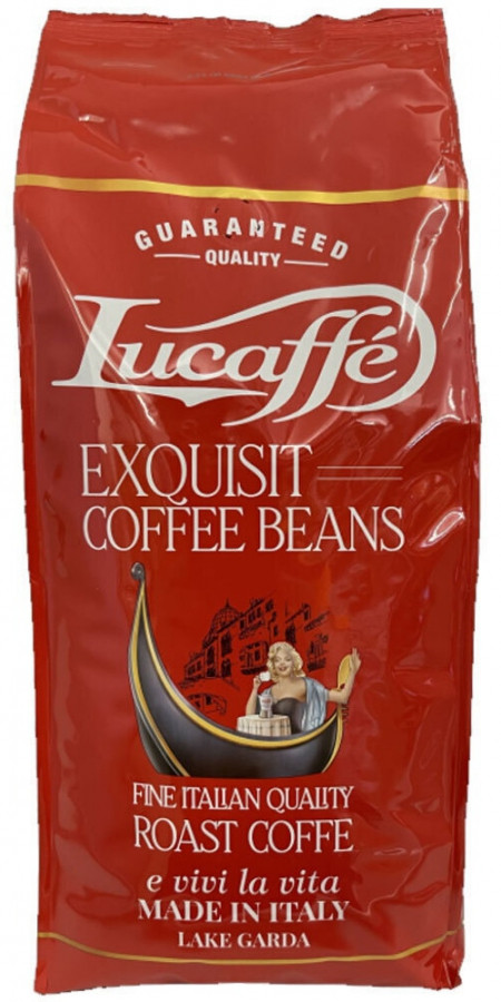 ОРИГІНАЛ! Кава в зернах Lucaffe Exquisit 1000г Італія, преміум кава Люкафе з насиченим ароматом з нотками какао