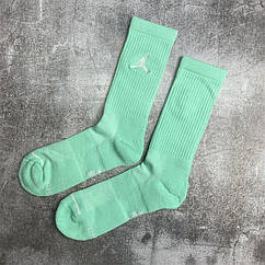 Бірюзові шкарпетки Джордан Jordan м'ятні Legacy Crew спортивні баскетбольні