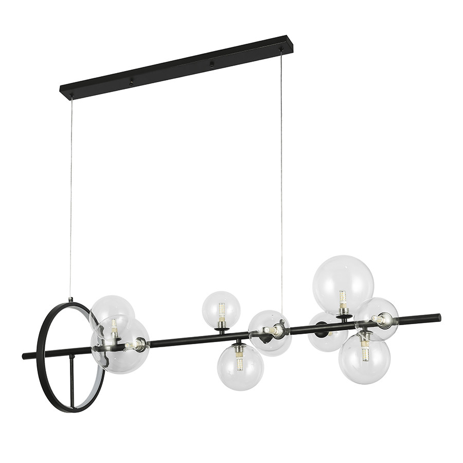 Дизайнерська люстра 918LP267-10 BK+CL, фото 1