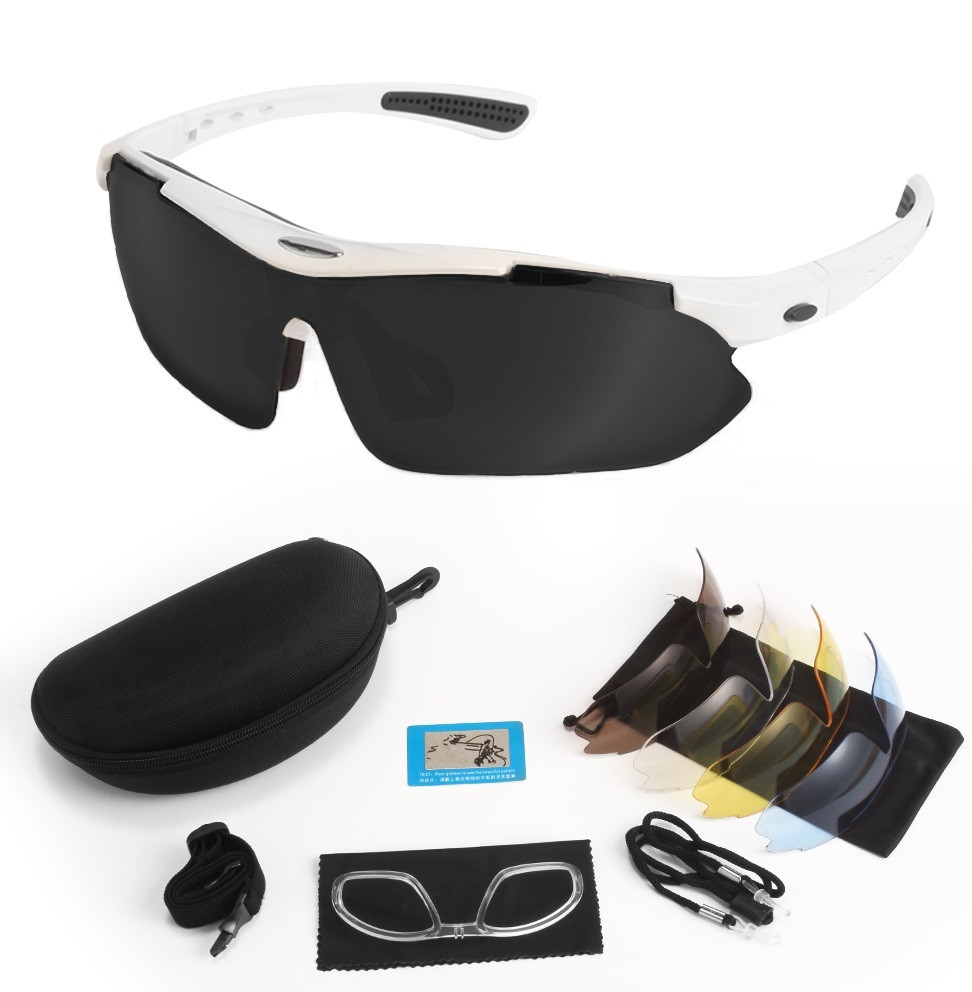 Сонцезахисні окуляри Solve тактичні White з поляризацією 5 лінз One size+ peremogaua, фото 1