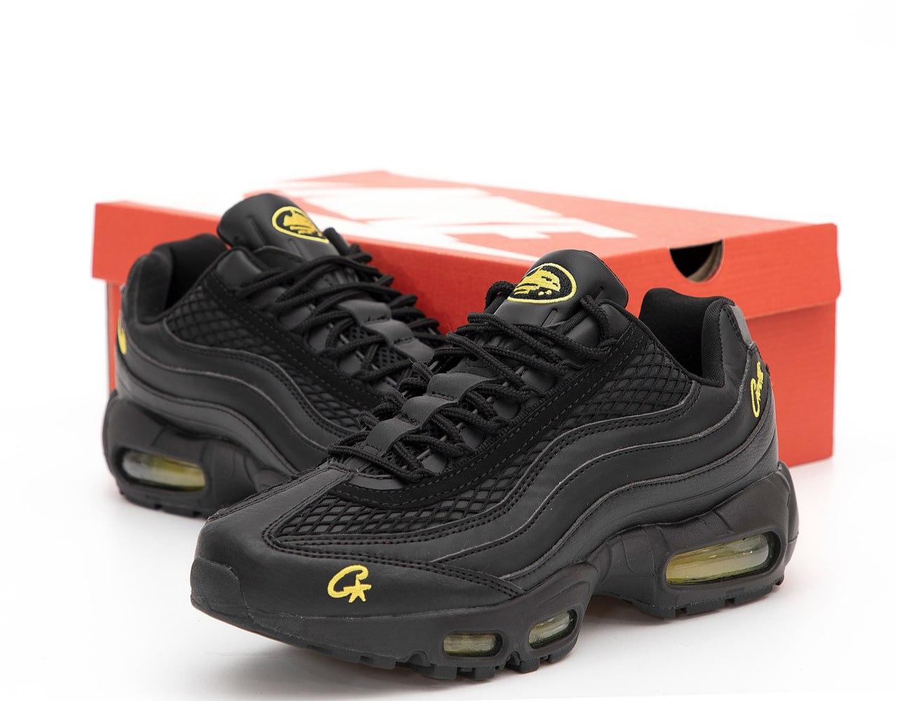 Чоловічі чорні Кросівки Nike Air Max 95 SP Corteiz, фото 1