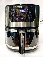 Багатофункціональна аерогриль Rainberg RB-2268, 8 л, 4200 Вт Аерофритюрниця із сенсорним дисплеєм