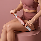 Скалка-масажер для тіла антицелюлітний, 48,6 см, Рожевий / Механічний масажер / Масажер для тіла ручний, фото 6