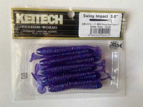 Силіконова приманка Columbia Swing Impact 3.0", 10 шт, віброхвіст для щуки, судака, окуня, фото 1