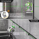 Лазерний рівень нівелір Huepar ZK04CG ВІДКАЛІБРОВАНИЙ, фото 5