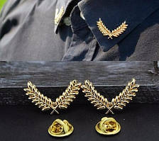 Брошка на комір костюма сорочки у формі гілочки лав брошка з емаллю