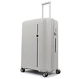 Набір валіз Франція (L M S-3шт) поліпропілен сірий/Airtex 252, фото 2