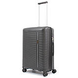 Набір валіз Франція (L M S-3шт) поліпропілен чорний/Airtex 252, фото 3