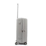 Валіза середня M поліпропілен сіра 68х48х27+5/79л/4кг/Airtex 252, фото 5