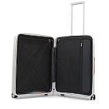 Валіза середня M поліпропілен сіра 68х48х27+5/79л/4кг/Airtex 252, фото 10