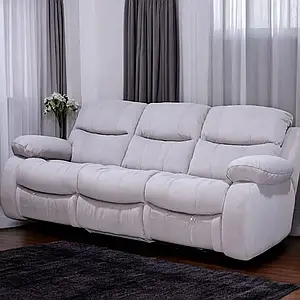 Тримісний диван ВЕРСАЛЬ з електричними реклайнерами для домашнього кінотеатру та відпочинку