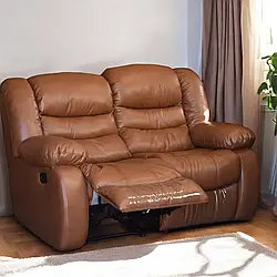 Двомісний диван-реклайнер ОНТАРІО два механічні реклайнери для максимального релаксу