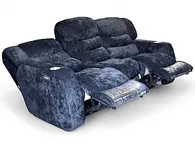 М'який диван ATLANTICA на 3 місця з механічним реклайнером для вітальні та домашнього кінотеатру