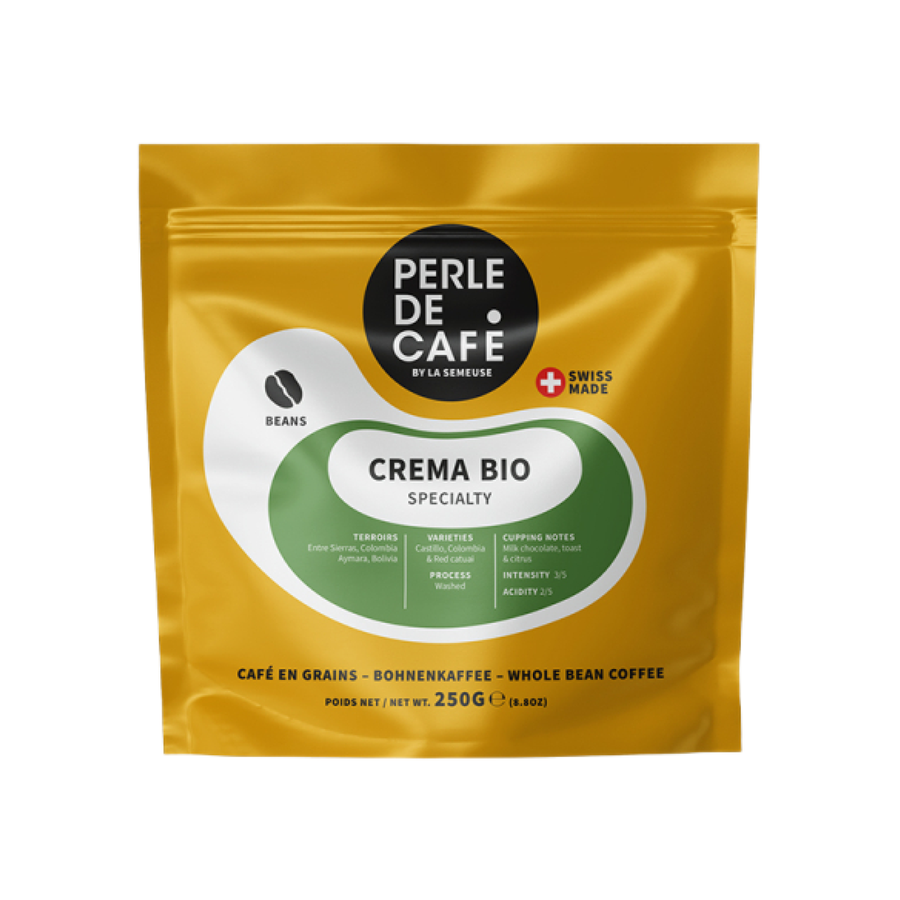 Кава в зернах La Semeuse Perle de Café Crema BIO 100% Арабіка 250g, фото 1