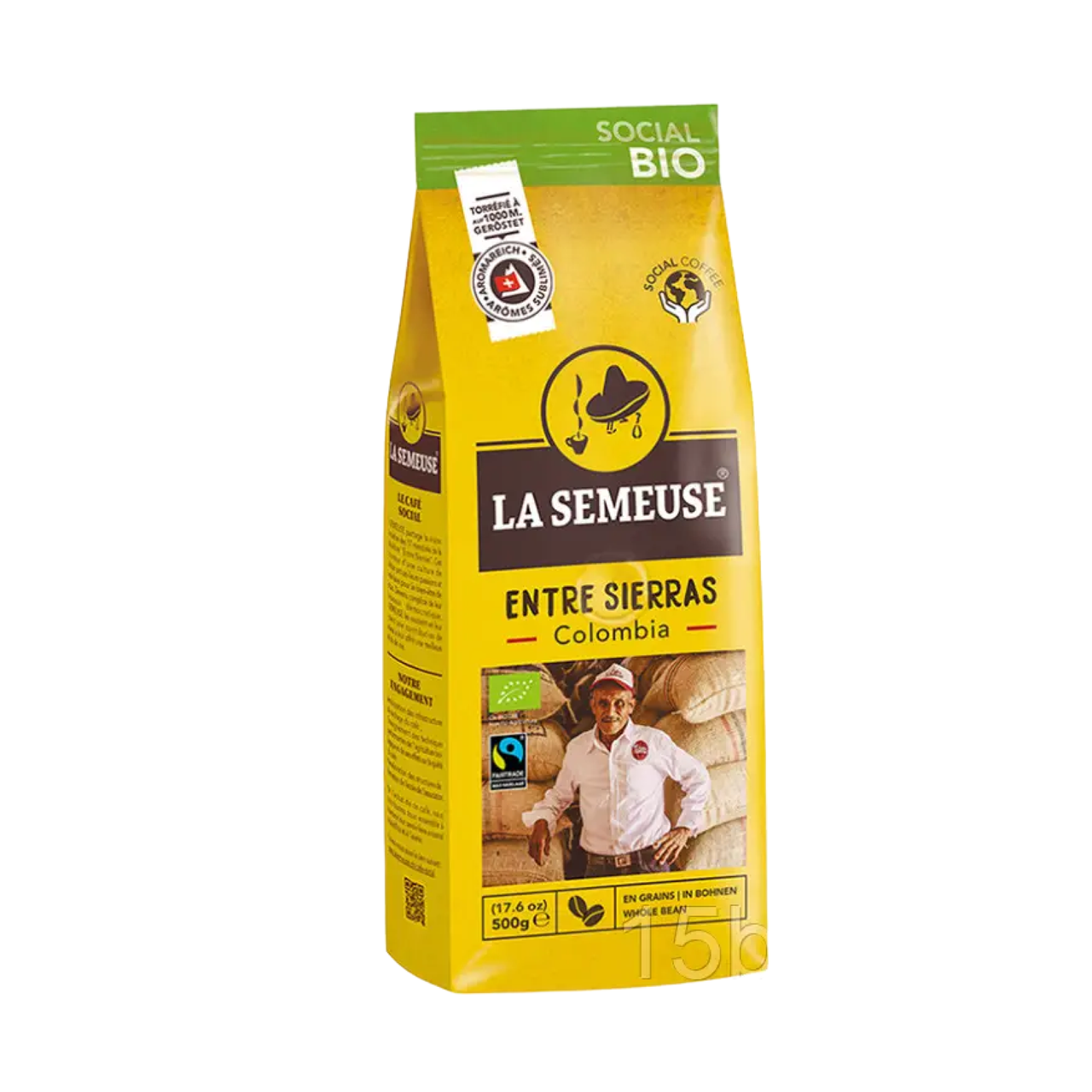 Кава в зернах La Semeuse Entre Sierras Colombia BIO 100% Арабика 500g, фото 1