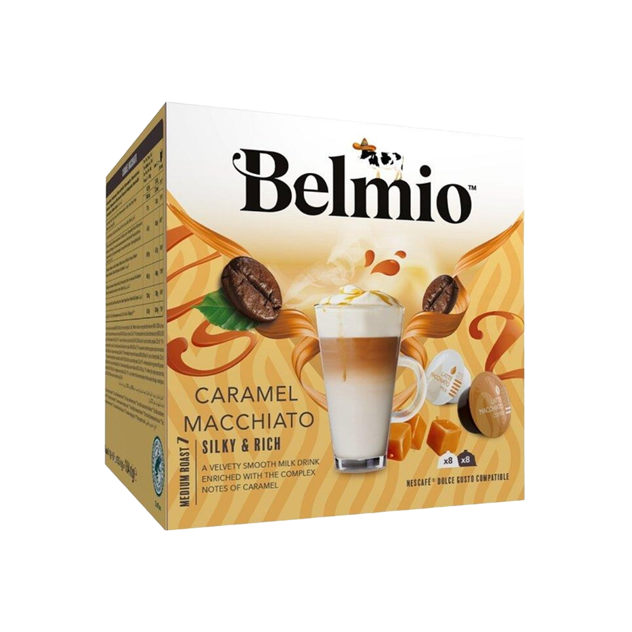 2 капсули (кава+молоко) Belmio Dolce Gusto Caramel Macchiato (2 шт)
