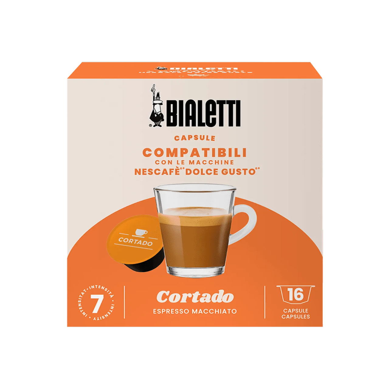 Кава у капсулах Bialetti Dolce Gusto Cortado
