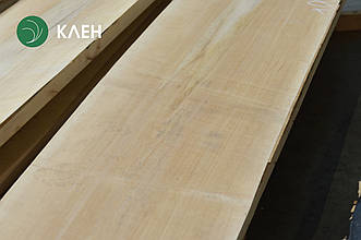 Дошка обрізна з клена 52 мм, ґатунок 1