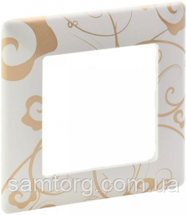 Рамка 1 пост ампір біла 754101 Legrand Valena Life, фото 1