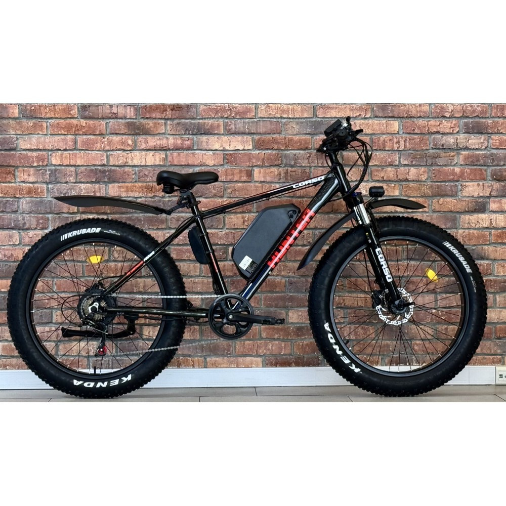 Електровелосипед-фетбайк Corso «Hunter» 26" HT-65108 з двигуном 500W, акумулятором 48V/15Ah та алюмінієвою рам