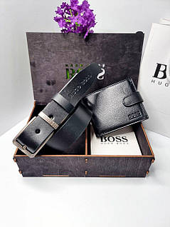 Подарунковий набір Boss (Ремінь + Гаманець)