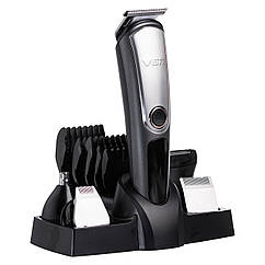 Набір для стрижки волосся 5 в 1 машинка, триммер та бритва Vgr V-105