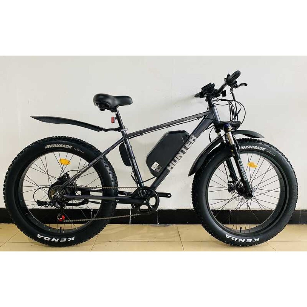 Електровелосипед-фетбайк Corso «Hunter» 26" HT-76285 з двигуном 500W, акумулятором 48V/15Ah та алюмінієвою рам