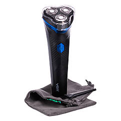 Електробритва для чоловіків VGR V-314 роторна для вологого та сухого гоління з дисплеєм