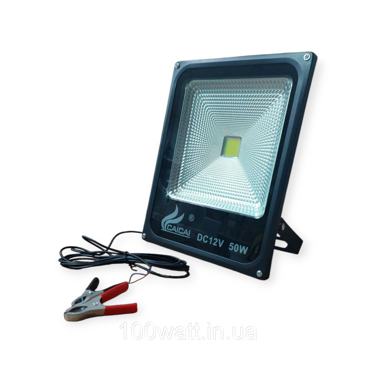 Прожектор світлодіодного COB 12V LED 50W 6400K 12 вольт ST77-4, фото 1