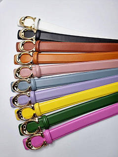 Шкіряний чоловічий Coach разні кольори 5 видів пряжок на вибір