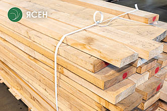 Дошка обрізна з ясена 32 мм, ґатунок екстра