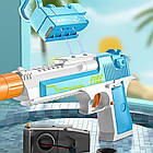 Водяний пістолет акумуляторний з резервуаром для води 425мл, USB / Електричний водний пістолет іграшковий, фото 3