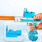 Водяний пістолет акумуляторний з резервуаром для води 425мл, USB / Електричний водний пістолет іграшковий, фото 5