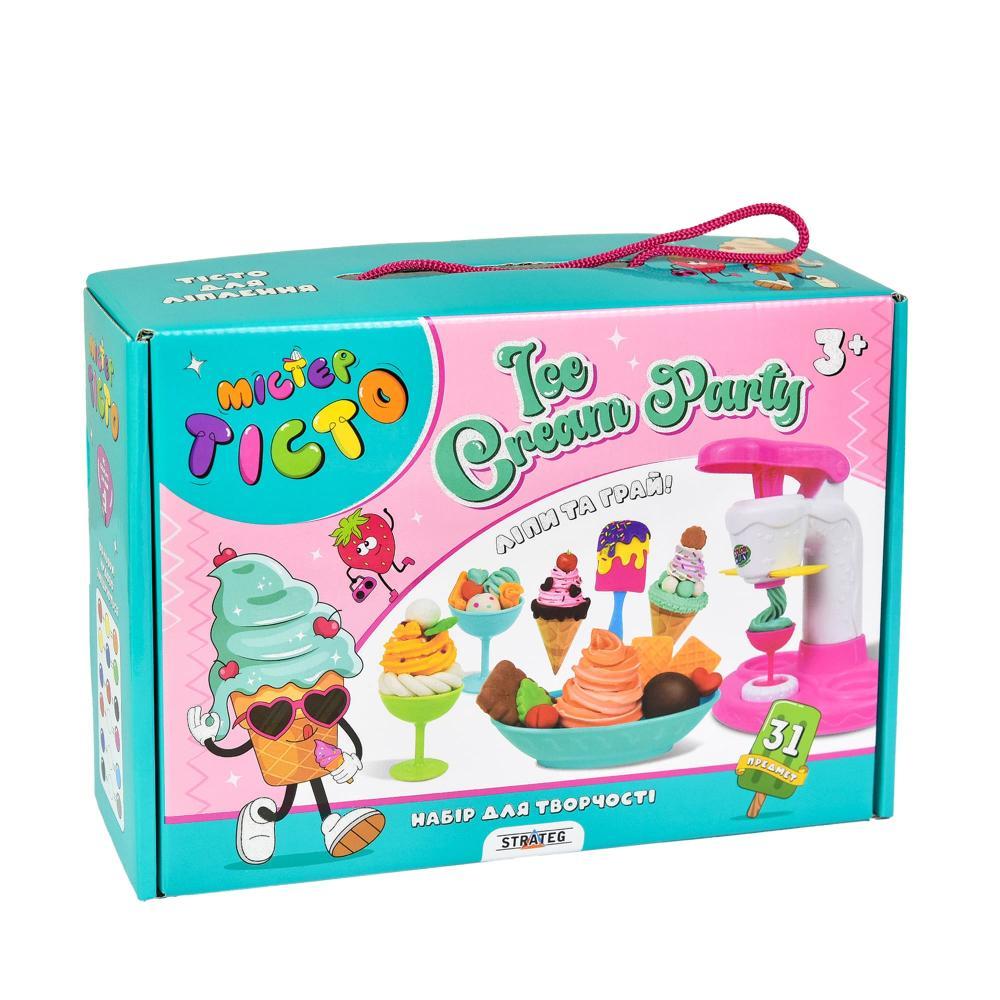Набор для творчества Мистер тесто Ice Cream Party Strateg на укр, фото 1