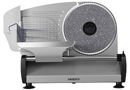Слайсер електричний Ardesto SDK-250S Ломтерізка 250Вт ⌀190мм Нарізник продуктів Сірий/Чорний
