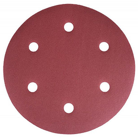 Наждачний папір для шліфувальної машини Powermat Ø225 мм (6 отворів, 135 мм) круг для шліфування