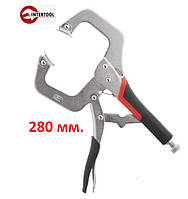 Кліщі затискні C-type 280 мм Intertool UT-5206 (Код2988)